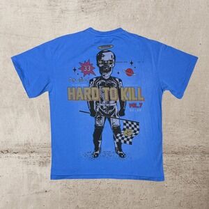 Wrathboy Hard To Kill Tee Men's Small Babylon Blue Oversized‎ Skater Streetwear